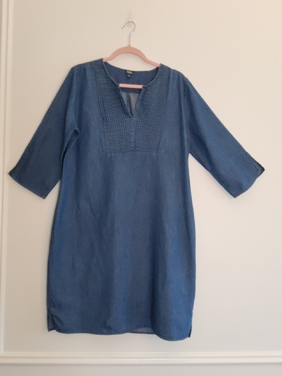 Reba Dresses & Skirts - Reba Blue Denim Dress